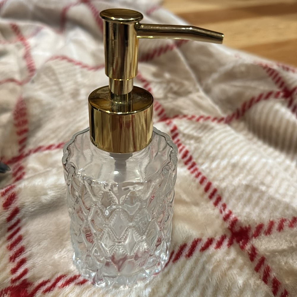 Gold soap dispenser